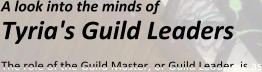 A look into the minds of Tyria's Guild Leaders The role of the Guild Master, or Guild Leader, is as